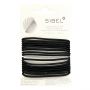 Sibel - Thin Elastic Hair Bands - Black - 16 Pieces