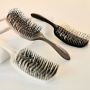 Olivia Garden - Care Flex - Thick Hair - Hairbrush - Matt Black