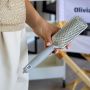 Olivia Garden - Care Rectangular - Nylon Silver - Hairbrush - S