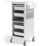 Sibel - Discreet Work Trolley Hairdresser - White