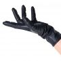 Sibel - Comb In Silicone Gloves - Black - 1 Pair