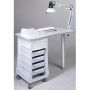 Sibel - Manicure Table with Extraction - White