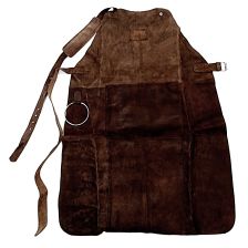 Barber apron / Apron of Leather - Dark Brown