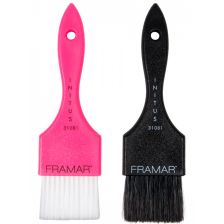 Framar - Power Painter Hair Dye Brushes - Pink and Black