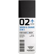 Hairways - 02 - Wash & Shave 3 In 1 - 100 ml