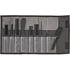 Jaguar - A-Line - Combs Set Incl. Case - 9-Piece - Black - Carbon Edition