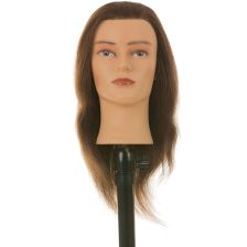 Heads-Up - Barber head Connie - Brown Hair - 30 cm