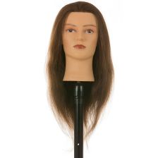 Heads-Up - Barber's Head Hellen - Brown Hair - 50 cm